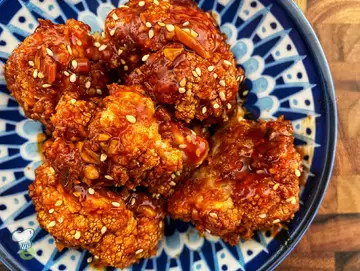 Korean BBQ Cauliflower Bites