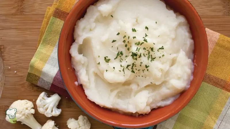 Heart Healthy Mashed Cauliflower (Diabetic Recipe)