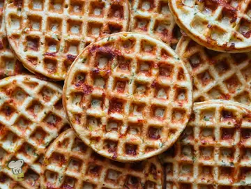 Cheese Corn Waffles