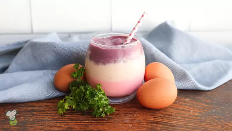Heart Healthy Layered Easter Smoothie (Pastel Layers)