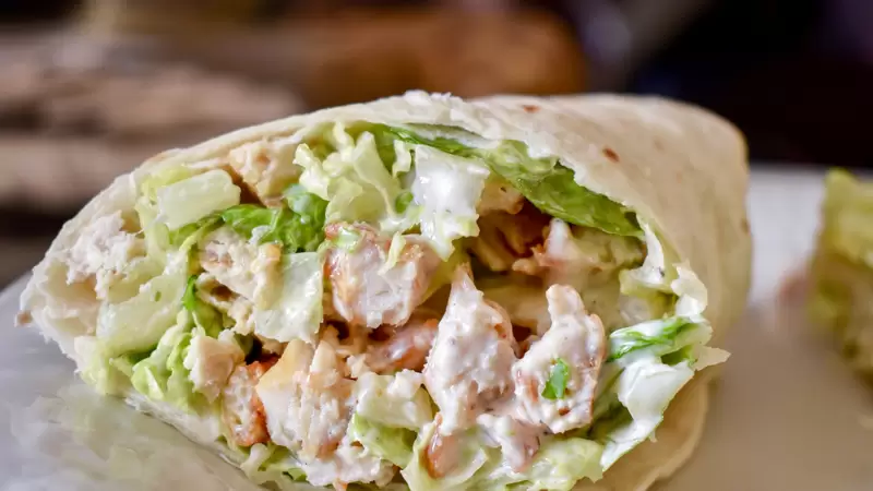 Heart Healthy Curry Chicken Salad Wrap
