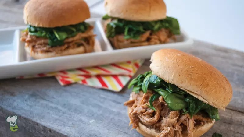 Heart Healthy BBQ Pulled Pork Sliders