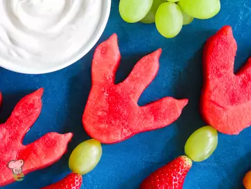 Dinosaur Fruit Skewers