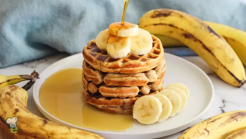 Heart Healthy Banana Waffles