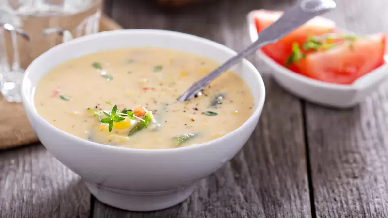Healthy Corn Chowder (Low Sodium Soup)