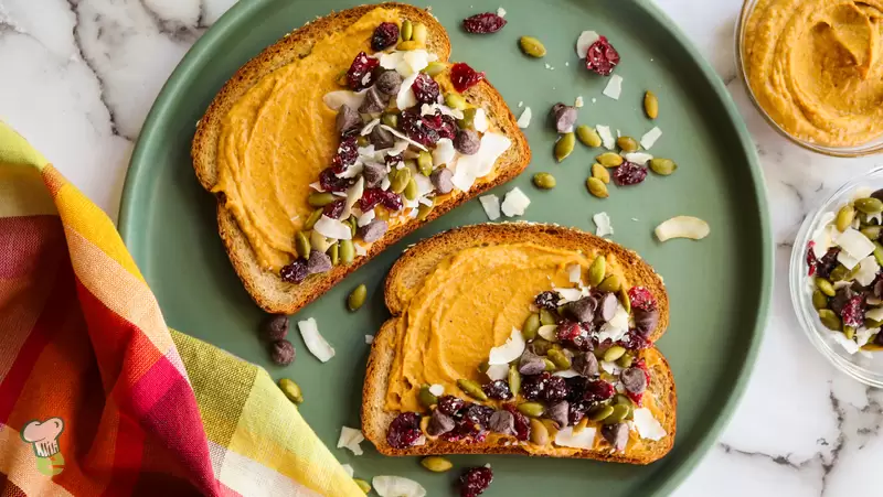 Heart Healthy Pumpkin Toast