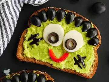 Frankenstein Avocado Toast