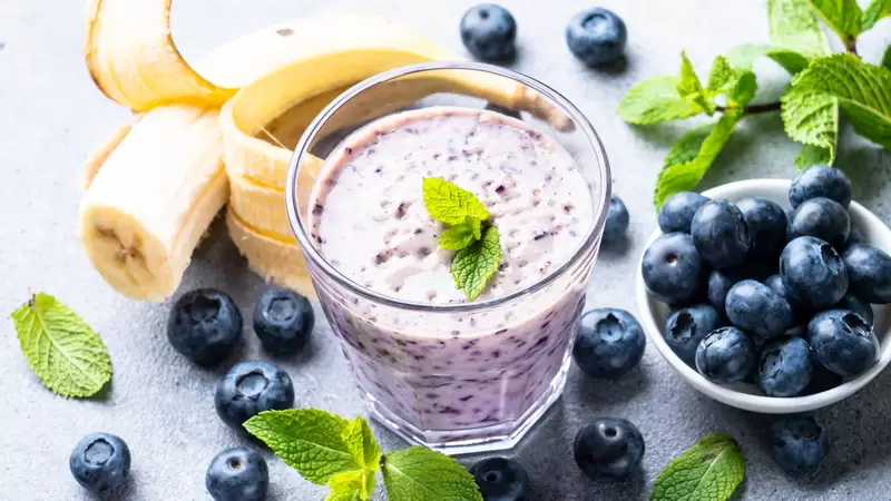 Heart Healthy Blueberry Banana Smoothie