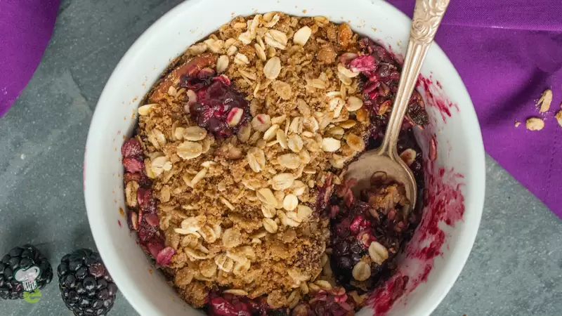 Heart Healthy Blackberry Crisp