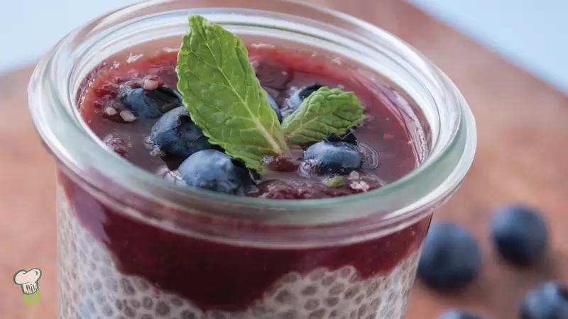Heart Healthy Blueberry Chia Seed Pudding