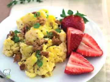 Turkey Sausage Scramble
