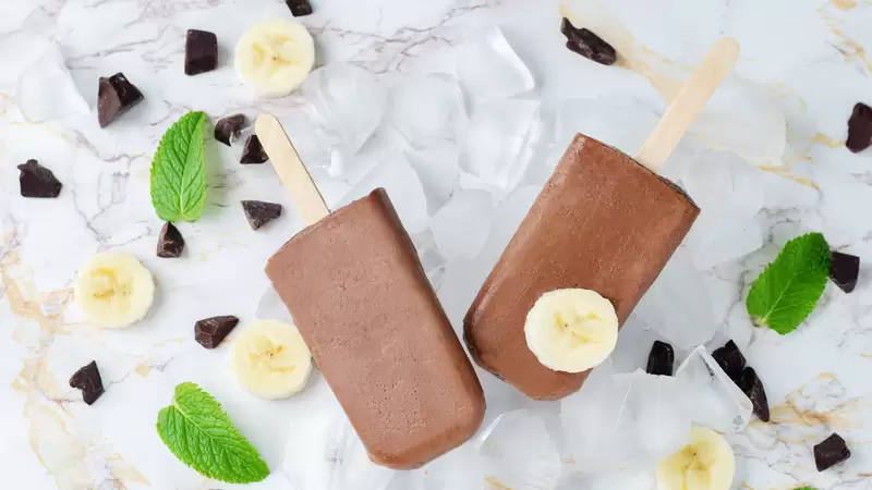 Heart Healthy Chocolate Peanut Butter Protein Ice Cream Popsicles