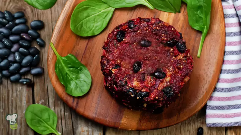 GLP-1 Black Bean Burgers