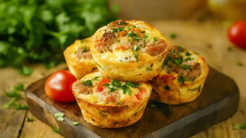 GLP-1 Sausage Egg Muffins