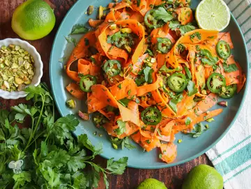 Spicy Carrot Ribbon Salad
