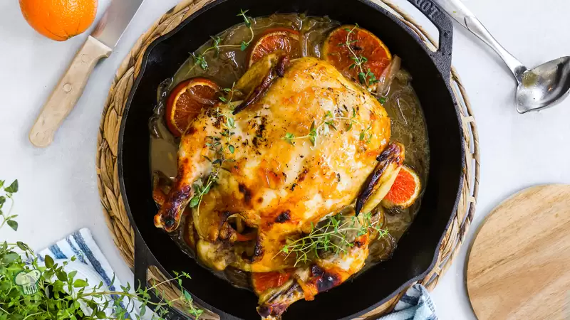 Herb-Roasted Chicken with Orange