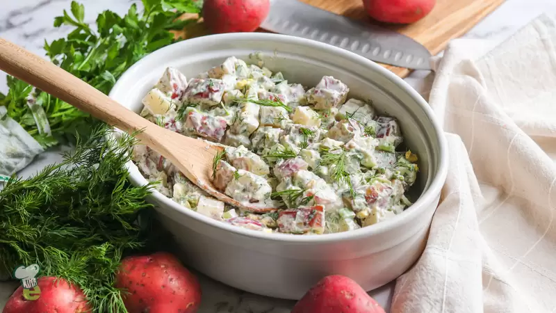 Healthy Potato Salad with Eggs