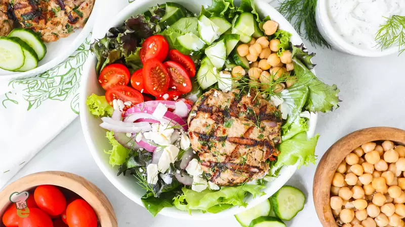 Greek Burger Bowl