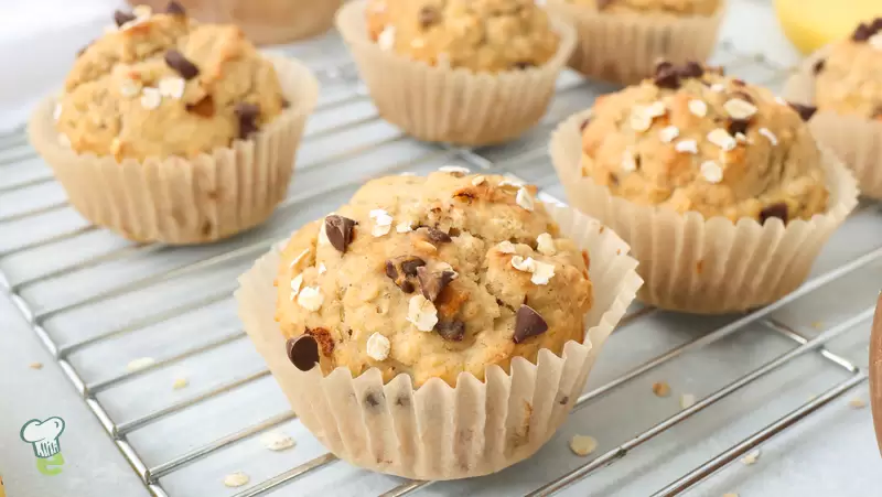 Banana Oat Chocolate Chip Muffins (Gluten Free)