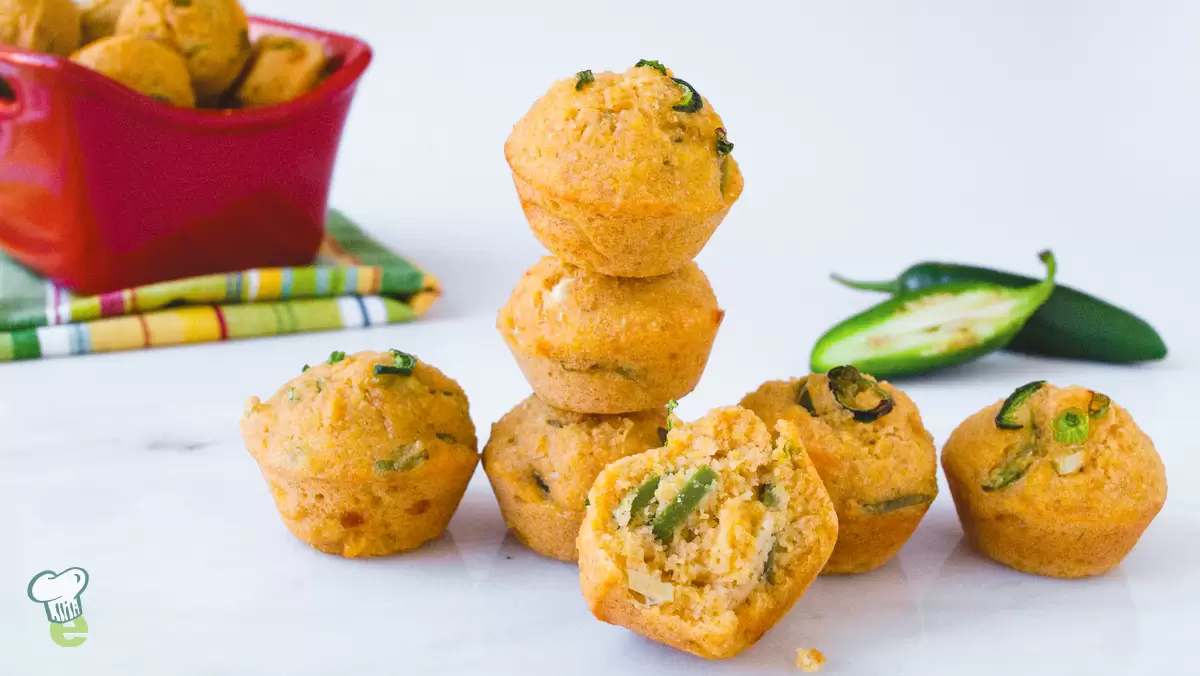 Heart Healthy Jalapeño Corn Muffins