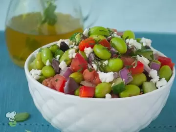Greek Edamame Salad