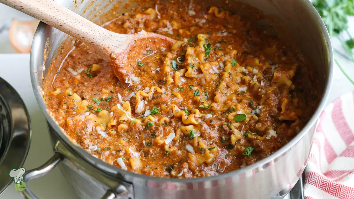 High Protein Homemade Hamburger Helper Lasagna