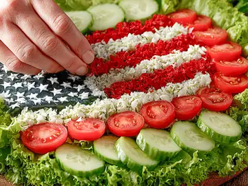 Easy Vegan Fourth of July Recipes in Red, White and Green