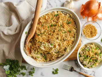 Chicken Tetrazzini Bake