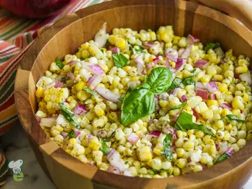 Corn and Basil Salad
