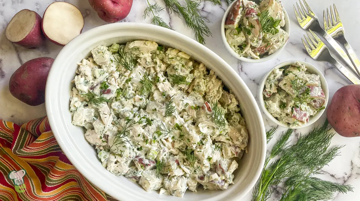 Chicken Potato Salad with Greek Yogurt Dressing