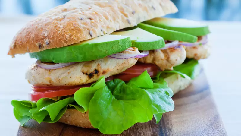Heart Healthy Chicken Avocado Sandwich