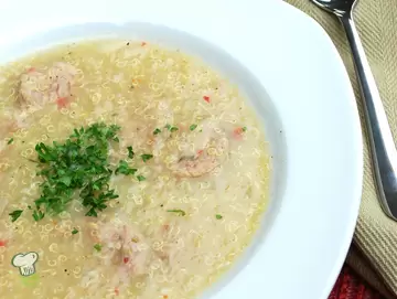 Quinoa Sausage Soup