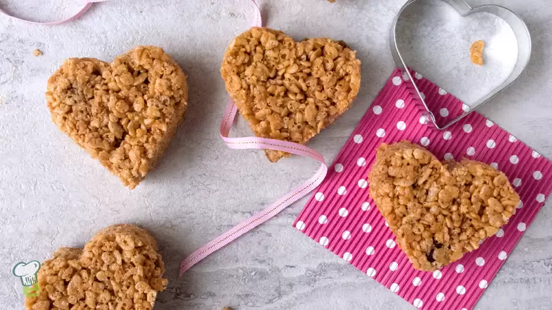 Heart Healthy Valentine Rice Crispy Treats