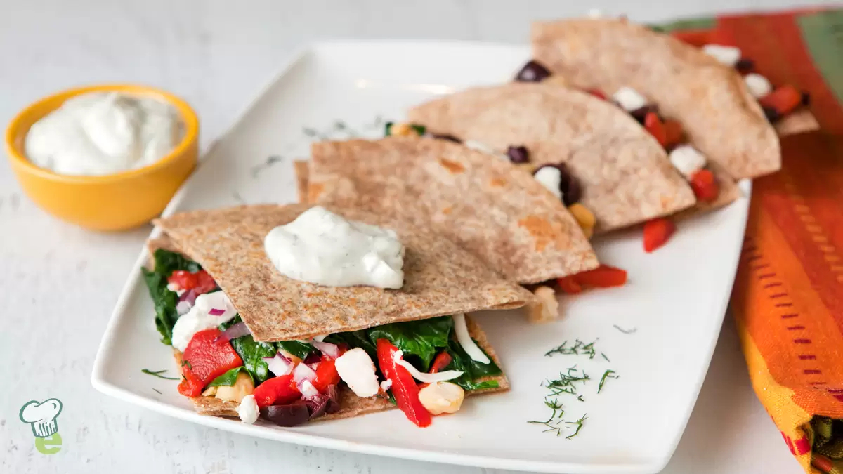Heart Healthy Spinach, Chickpea and Feta Melts