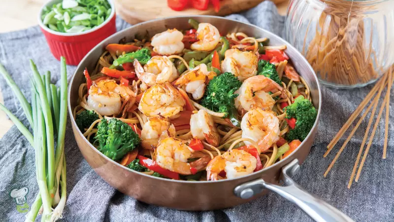 Easy Shrimp Lo Mein