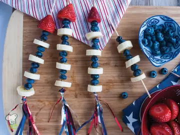 Fruit Rocket Kebabs