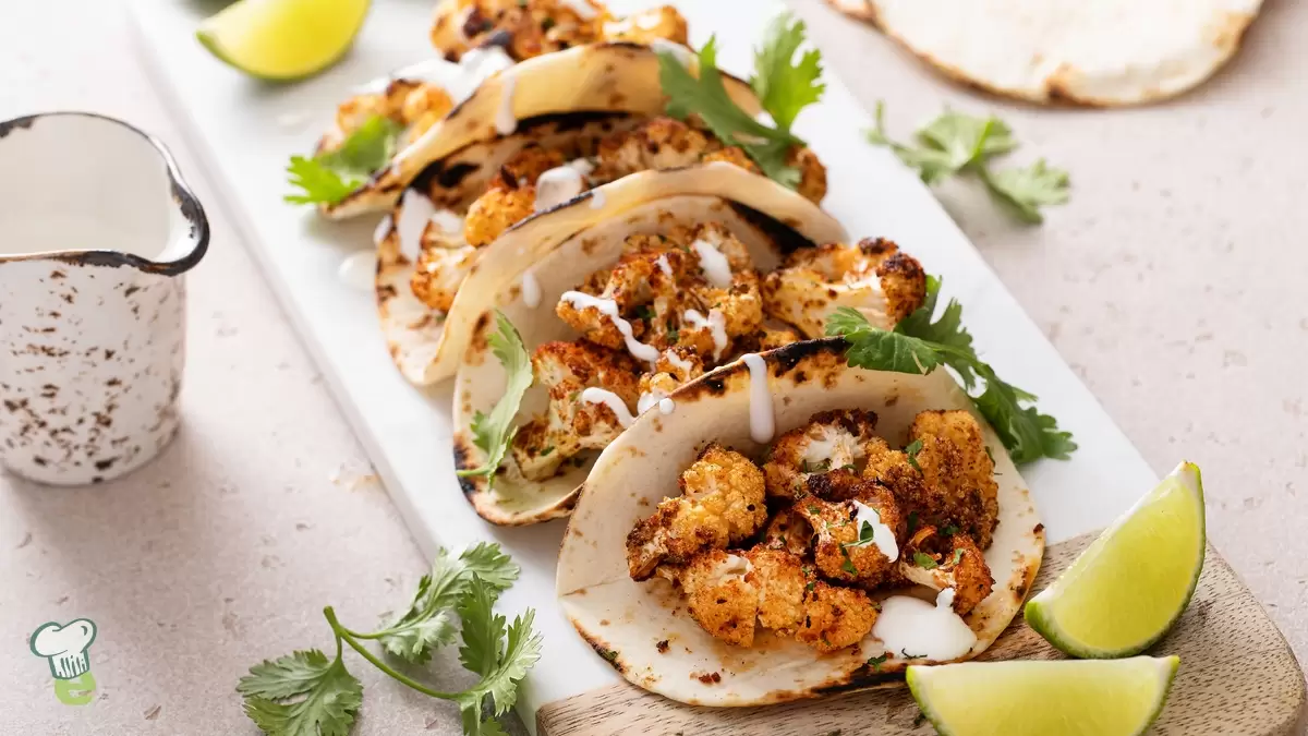 Heart Healthy Buffalo Roasted Cauliflower Tacos