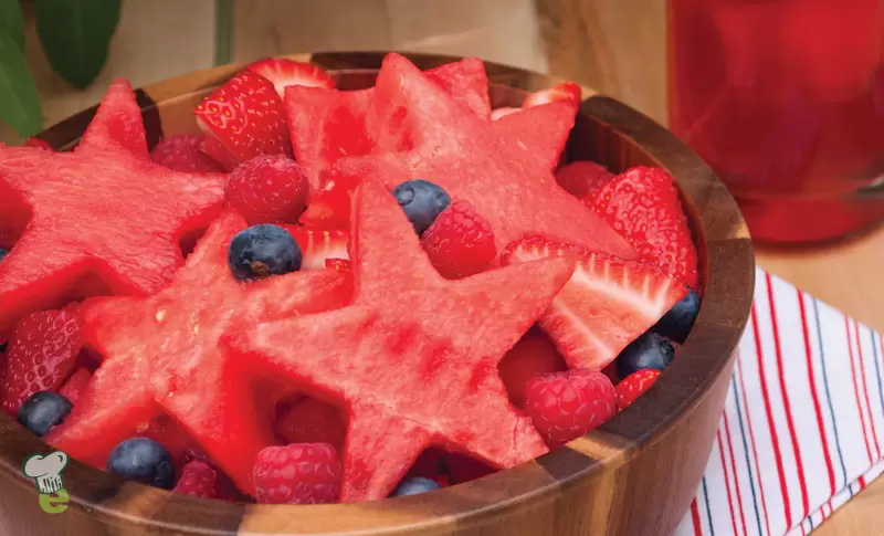 Heart Healthy Star-Spangled Fruit Salad