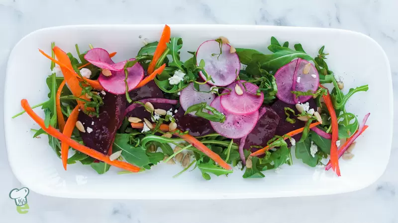 Heart Healthy Roasted Beet and Radish Salad