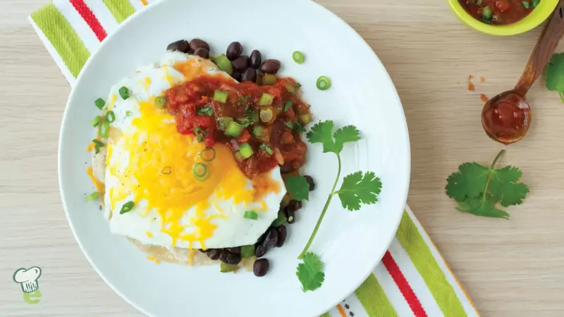 Heart Healthy Huevos Rancheros with Black Beans