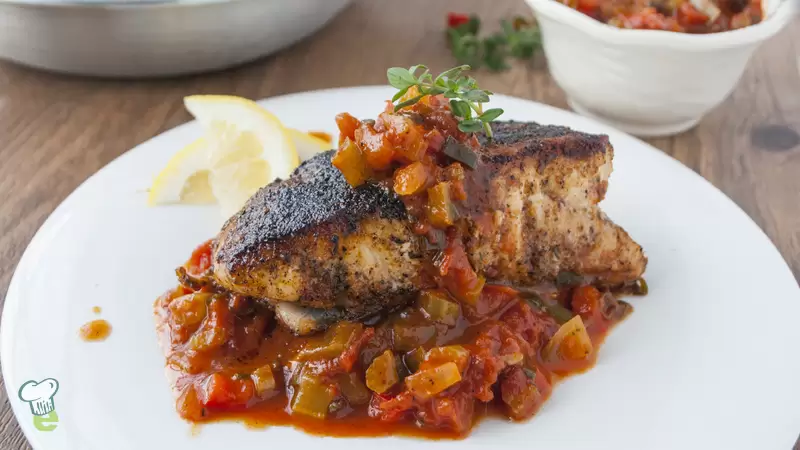 Blackened Red Snapper with Creole Sauce