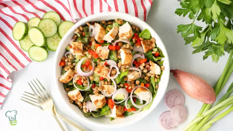 Heart Healthy Chicken Lentil Salad