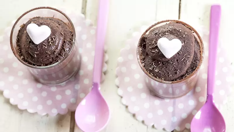 Heart Healthy Valentine Chocolate Mousse